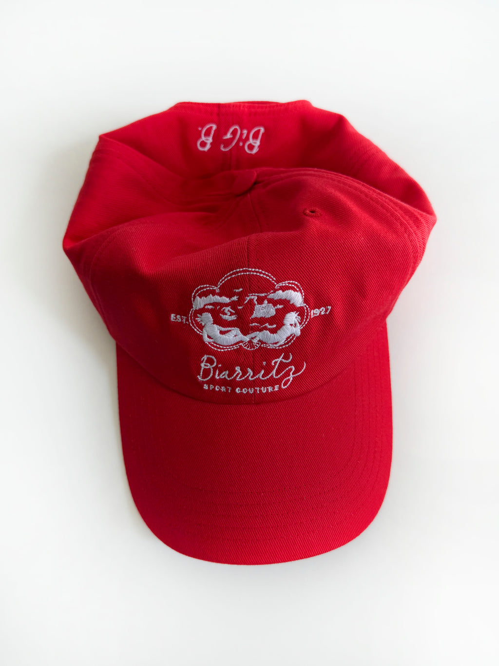 Red Big B Cap Biarritz